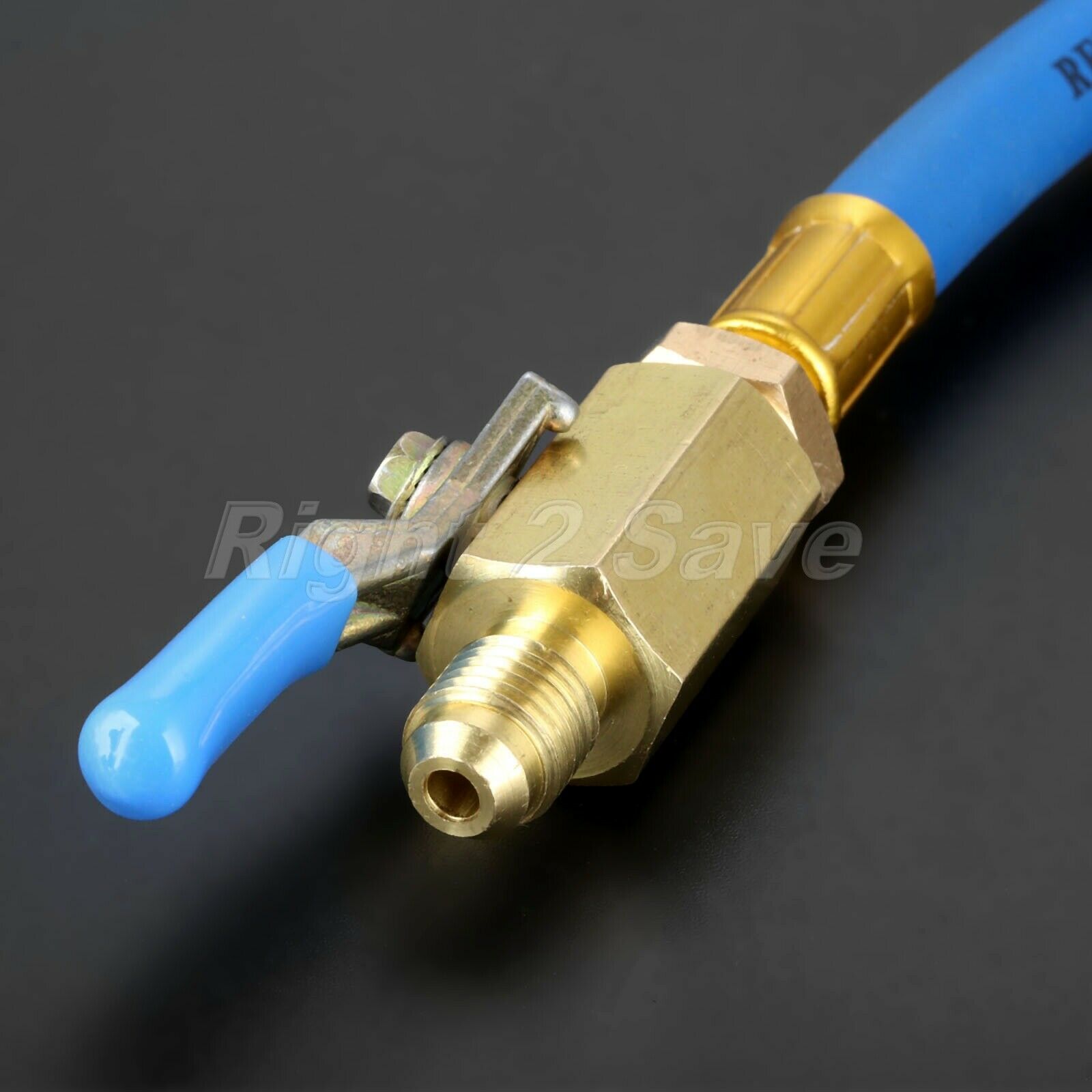 3X 1/4" SAE R134A Refrigerant HVAC AC Charging Hoses with Ball 7" Valve