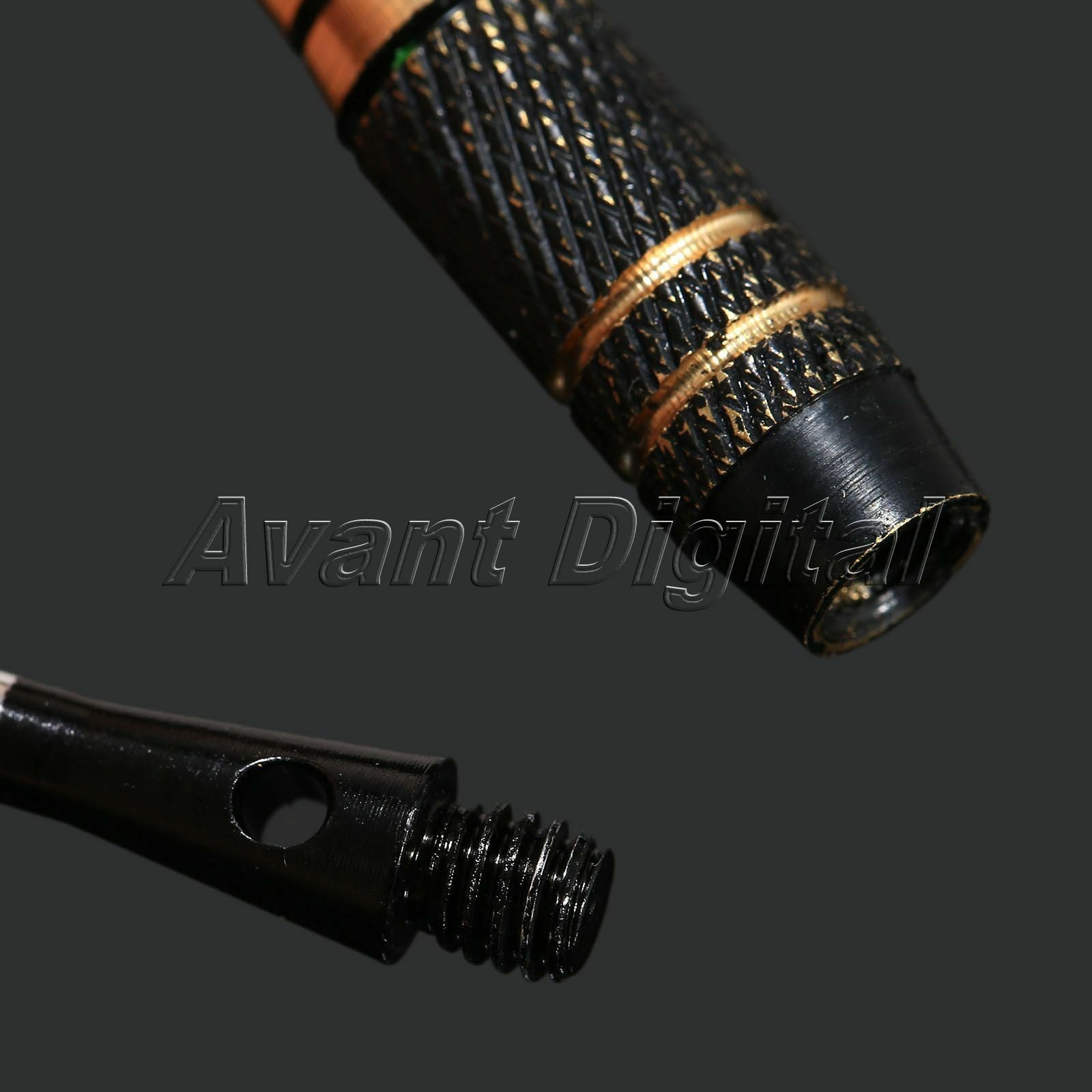 3× Darts Steel Tip Stainless Darts with Grooved Aluminium Dart Shafts Black