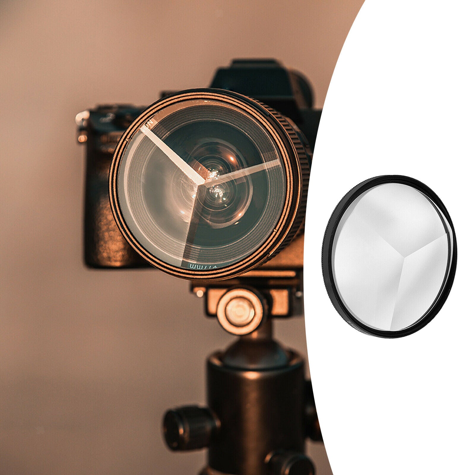 1x 77mm Kaleidoscope Camera Filter Prism For Photo Camera SLR Accessories