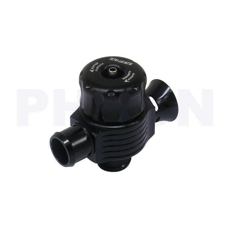 Black 25mm Universal Car Dual Port Blow Off Turbo Bov Valve Diverter Dump Valve