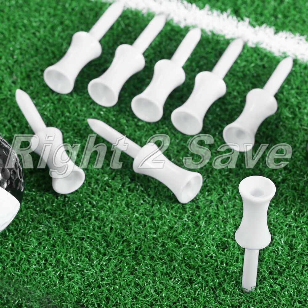 54mm 100Pcs Plastic Step Down Golf Tees Graduated Castle Tee Aid Tool Training
