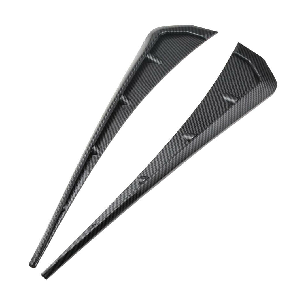 1 Pair Black Carbon Front  Side