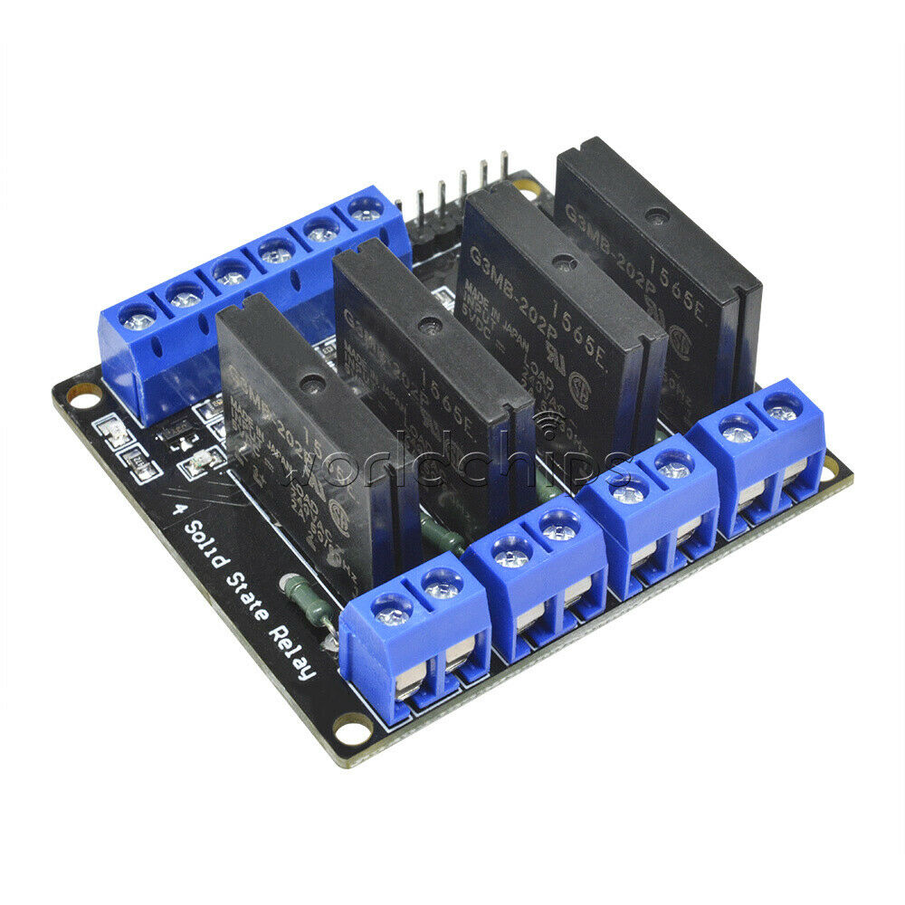 5V 4 Channel SSR Solid State Relay Module With fuse for Arduino uno MEGA2560 R3