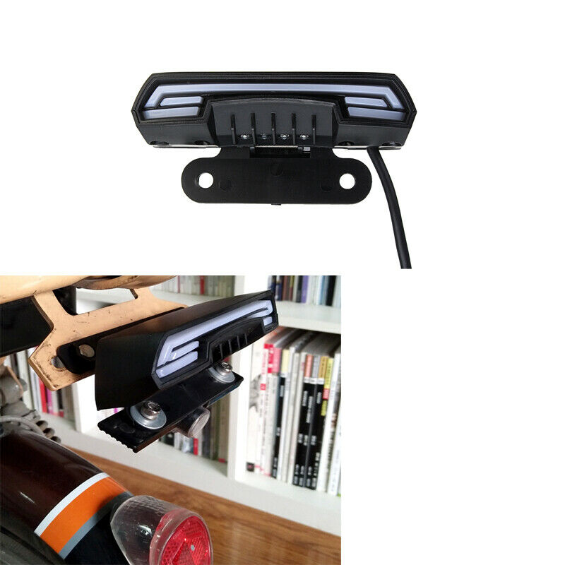 LED Motorcycle Scooter Bike Turn Signals Tail Light Cafe Racer Fender Edge Brake