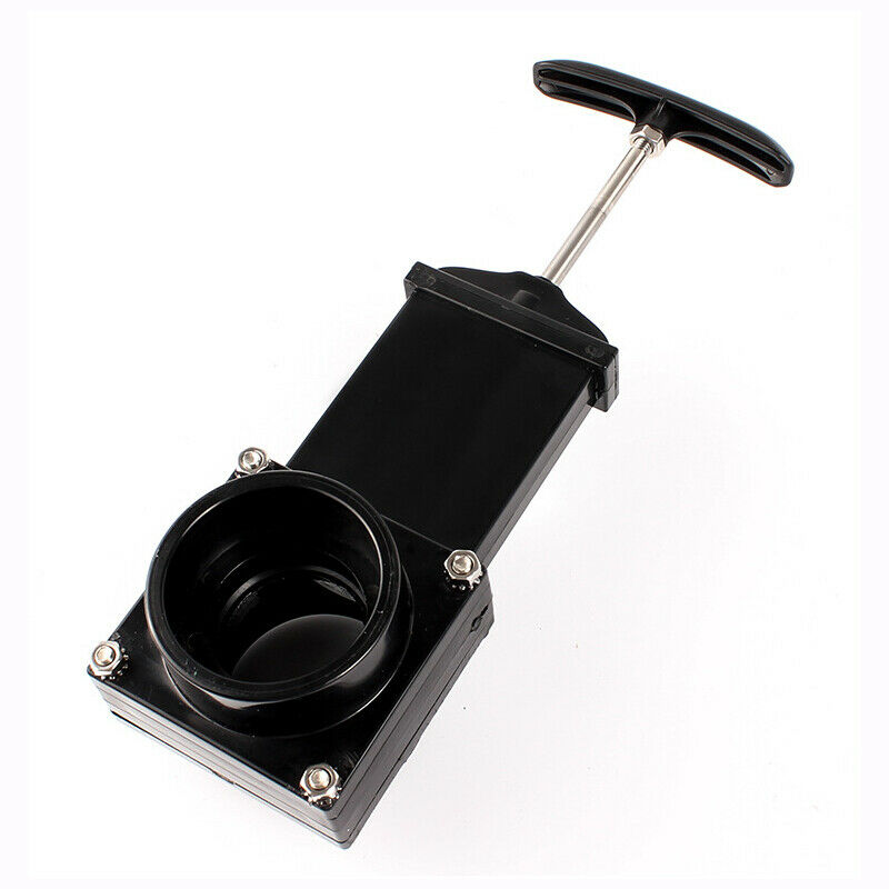 50MM RV Sewer Standard Waste Valve Dump Drain with Plastic Handle for Campervan