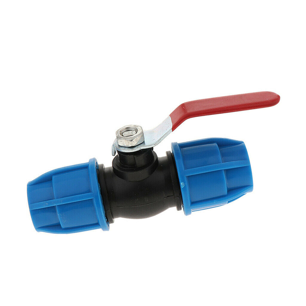 2x25mm Plastic Quick Connect Straight Stop Valve DN15 DN20 DN25 DN32