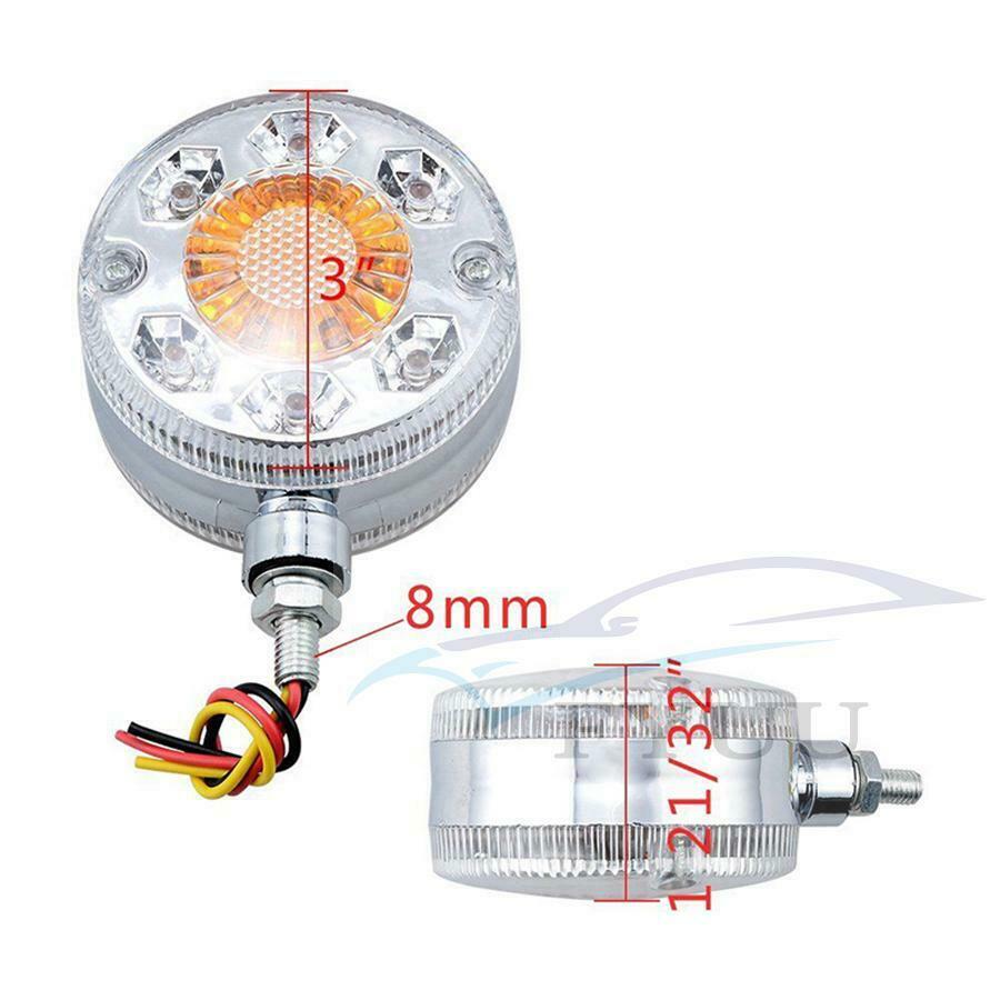 2pcs Truck Double Face Turn Signal Brake Lamps 24-LED double-sided marker light