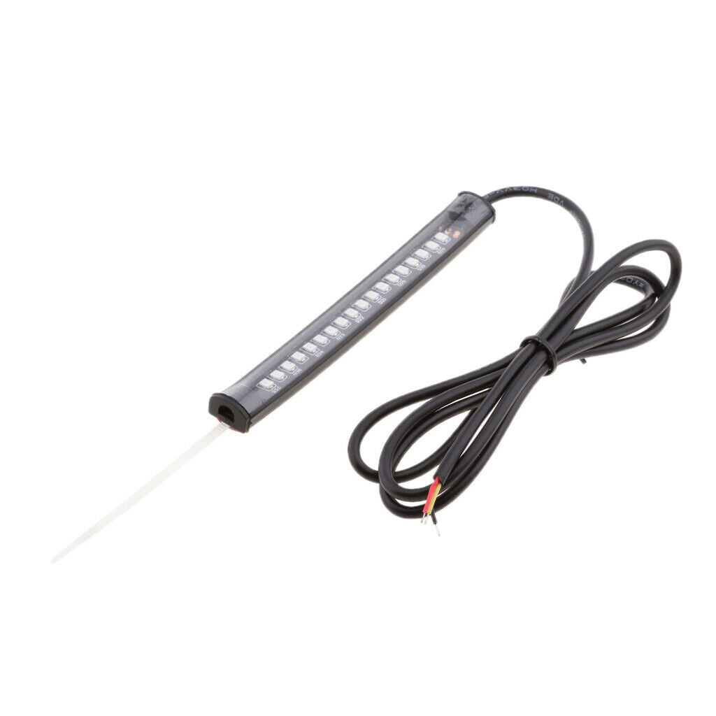 Motorcycle LED 39-41mm Fork Turn Signal Indicator & DRL Strip Light Smoked