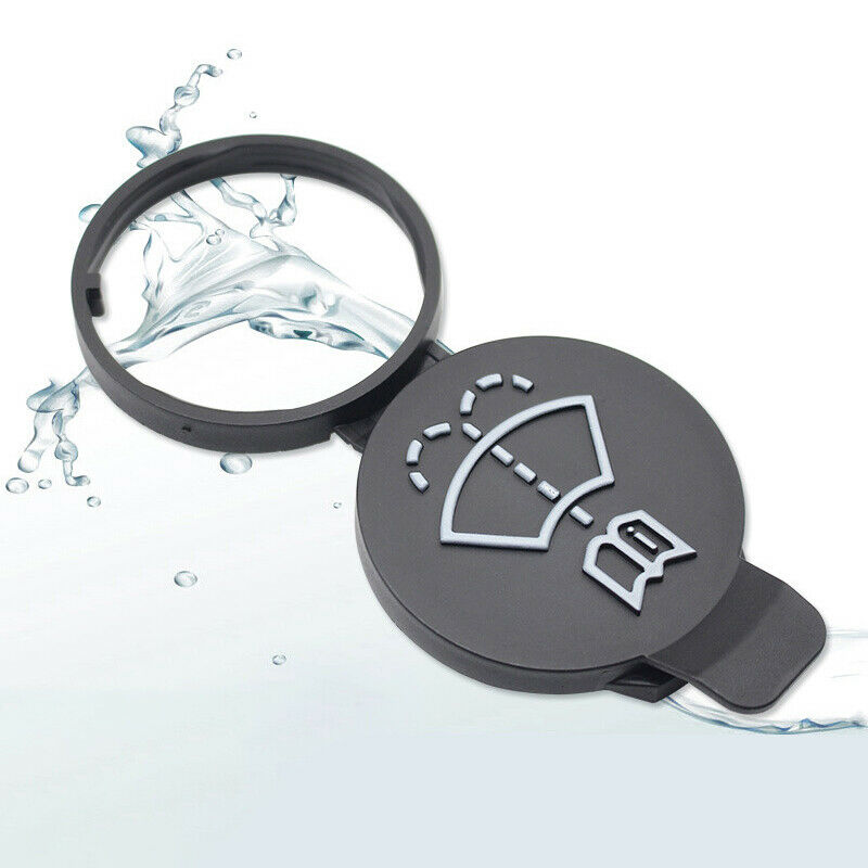 Black Windshield Wiper Washer Fluid Reservoir Cover Water Tank Bottle  JY