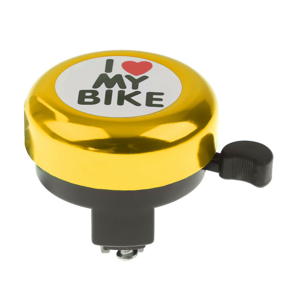 2 Pieces Blue+Golden Aluminum Handlebar Scooter Bicycle Bell Kids Alarm