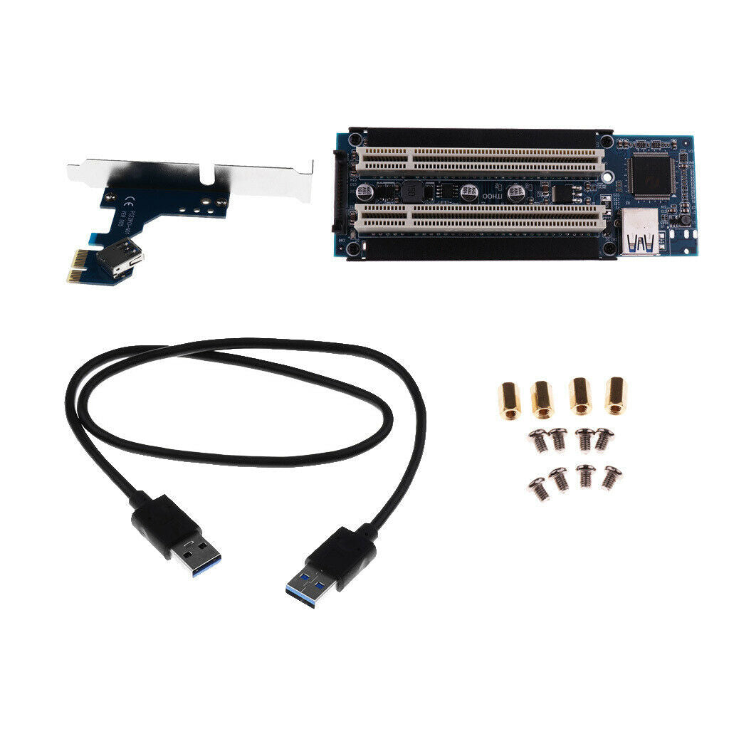 PCI-E PCI Express Riser PCIE Adapter Card With USB Extension Cable
