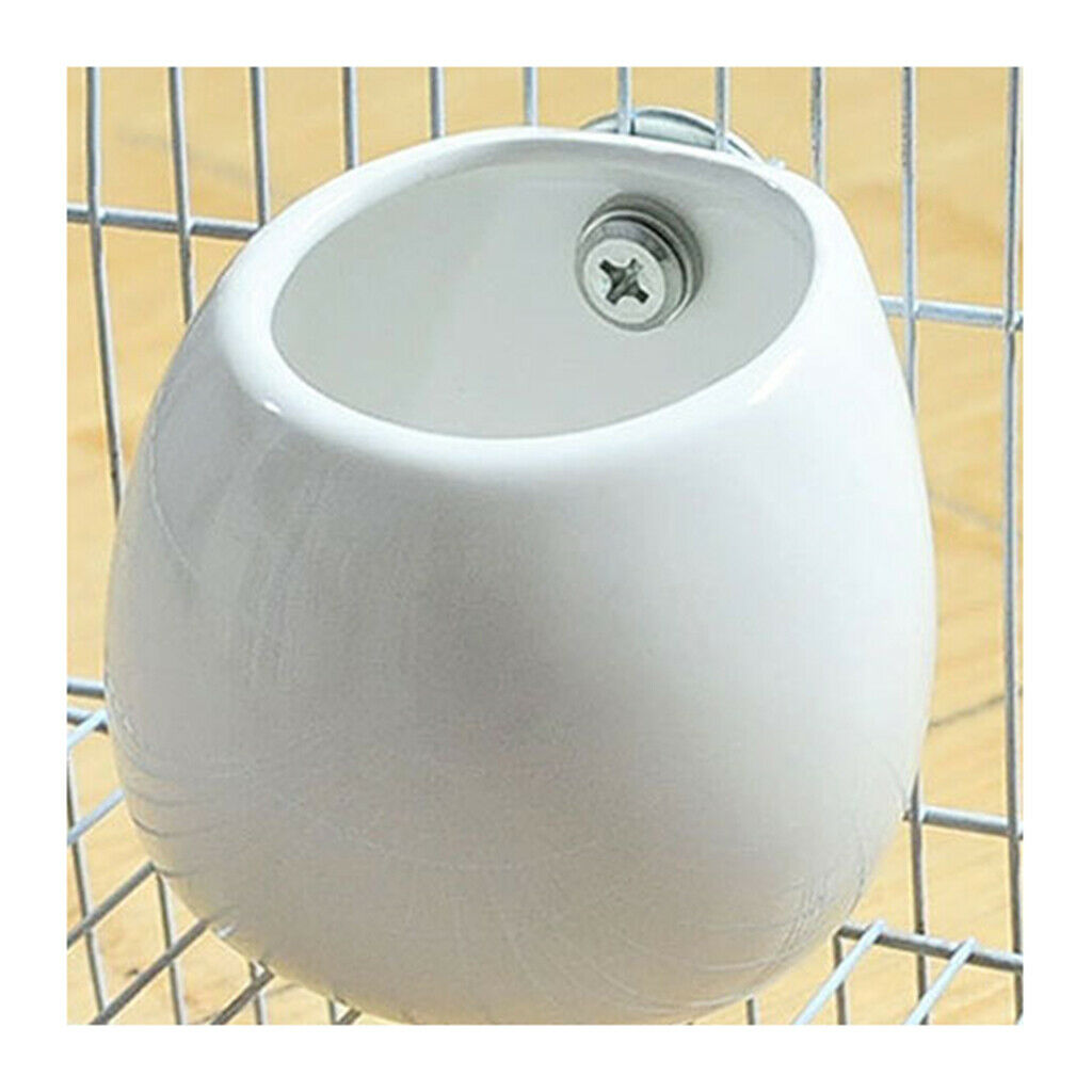 Creative Design Small Pet Feeder Hamster Cage Hanging Food Dish w/ Screws
