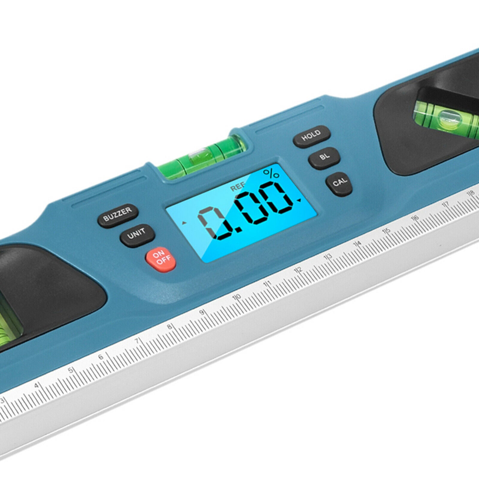 Digital Electronic Level Inclinometer Ruler Backlight for Construction Blue
