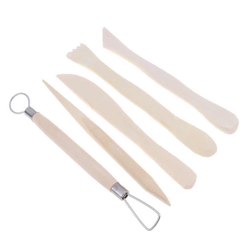 5pcs 6inch Sculpting Clay Sculpture Tools Set Wax Carving Shapers Clay Cr.l8