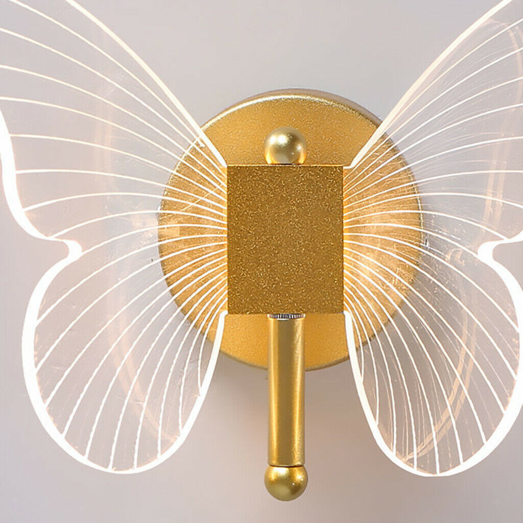 Modern Butterfly Wall Lamp Indoor Bedroom Hallway Cafe Bar Corridor Decor
