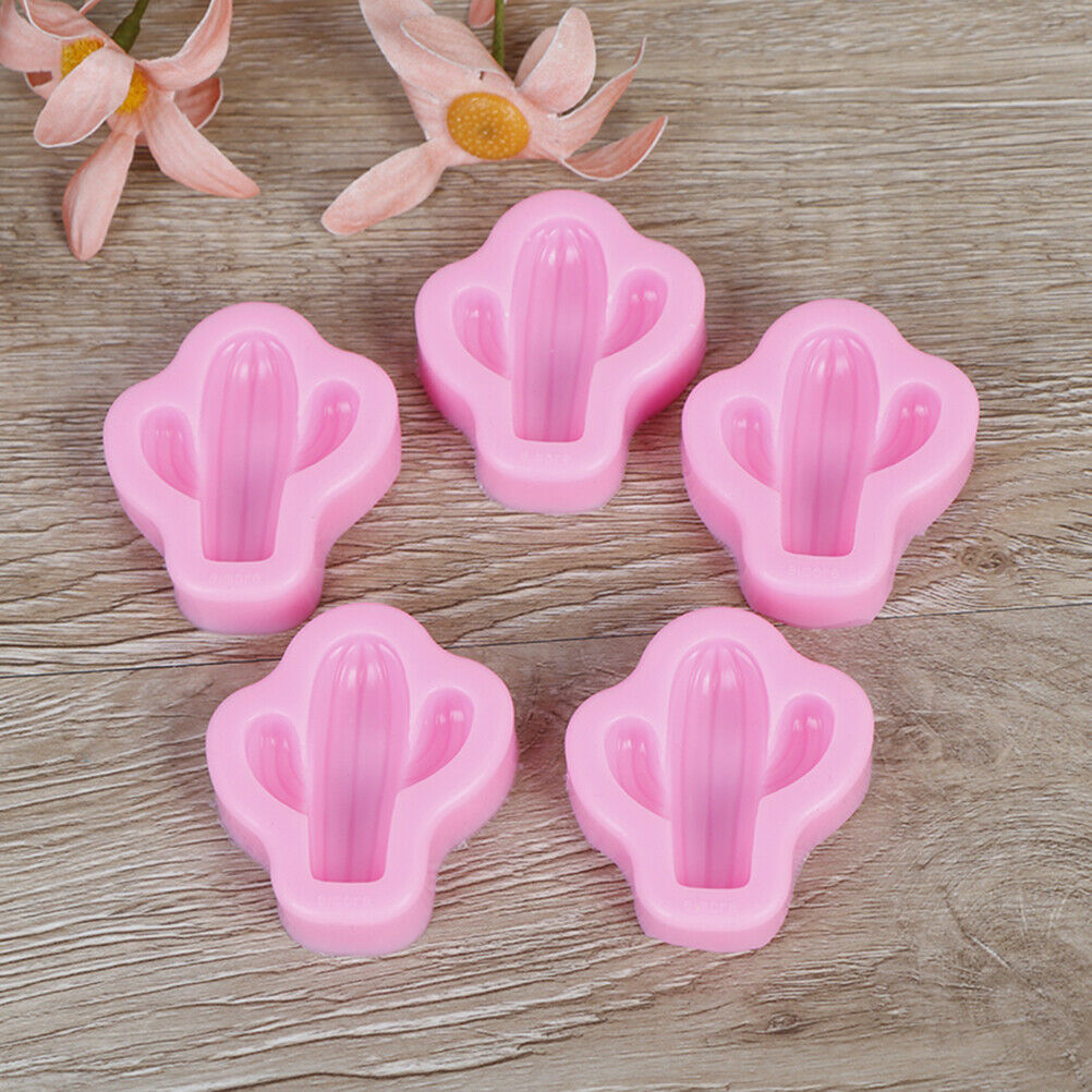 1pc pink Cactus shape molds Candy Chocolate Moldscake Decorating cooking .l8