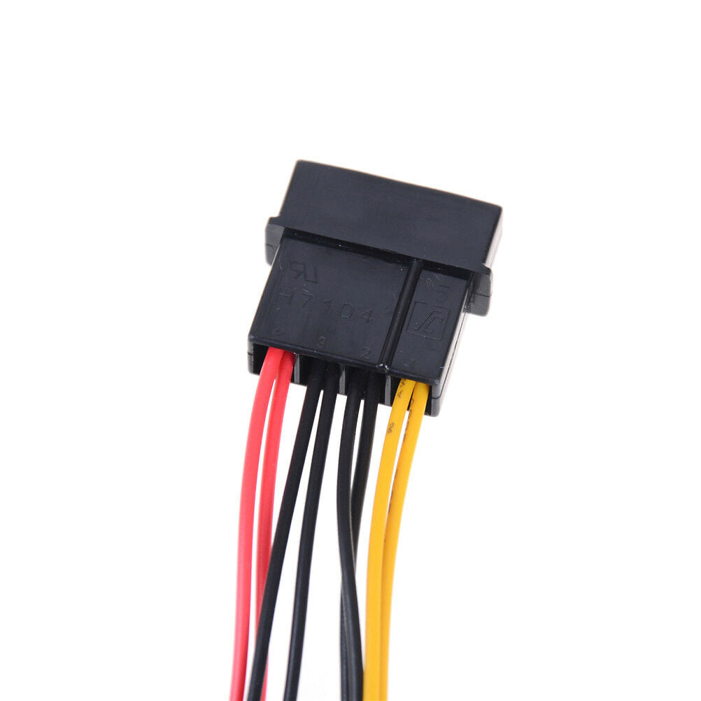 IDE 4-Pin To 4X 3-Pin TX3 Case Cooling Fan Power Adapter Converter CableDD