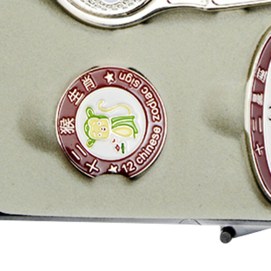 Golf Ball Markers Divot Tool Visors Hat Clip Golf Gift Set