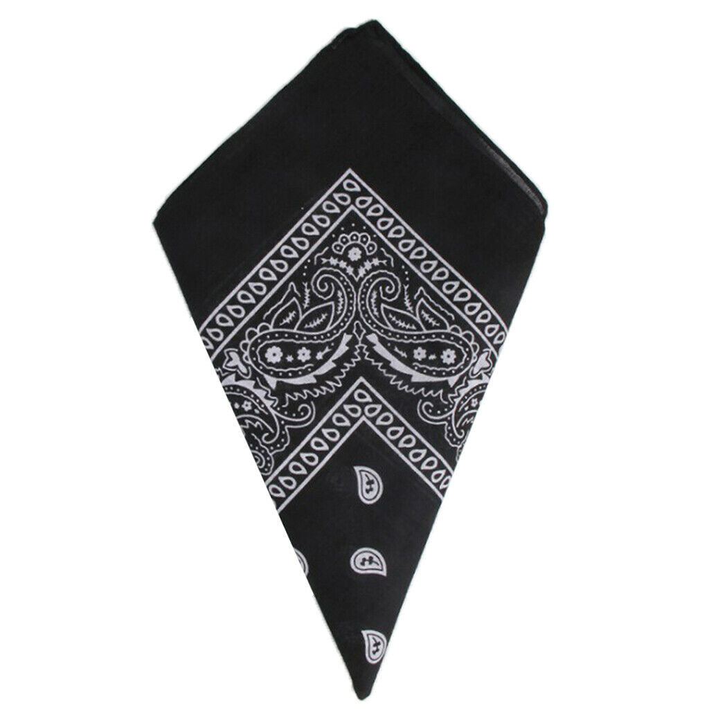 3 Pack Unisex Novelty Paisley Cowboy Bandana Scarf Head Wrap Handkerchief