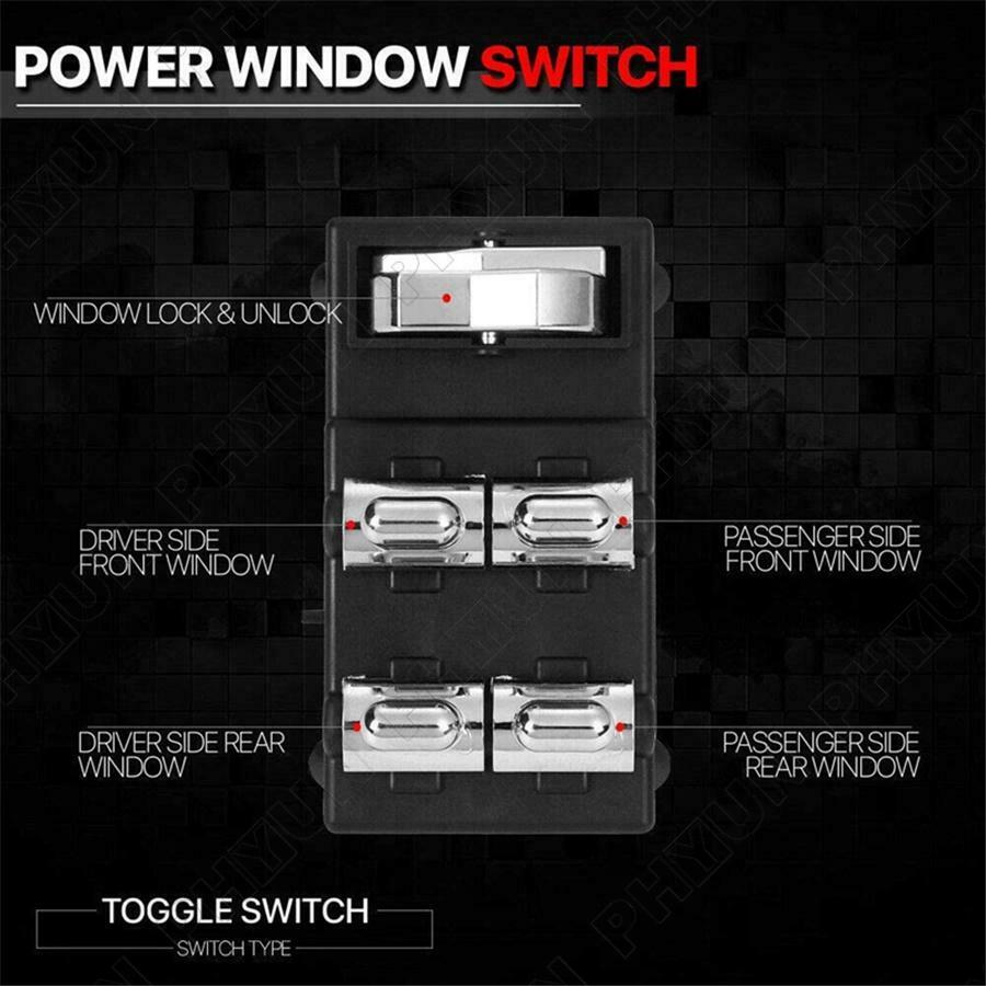Car Front Left Side Power Window Switch Master For Lincoln Town 1998-2002