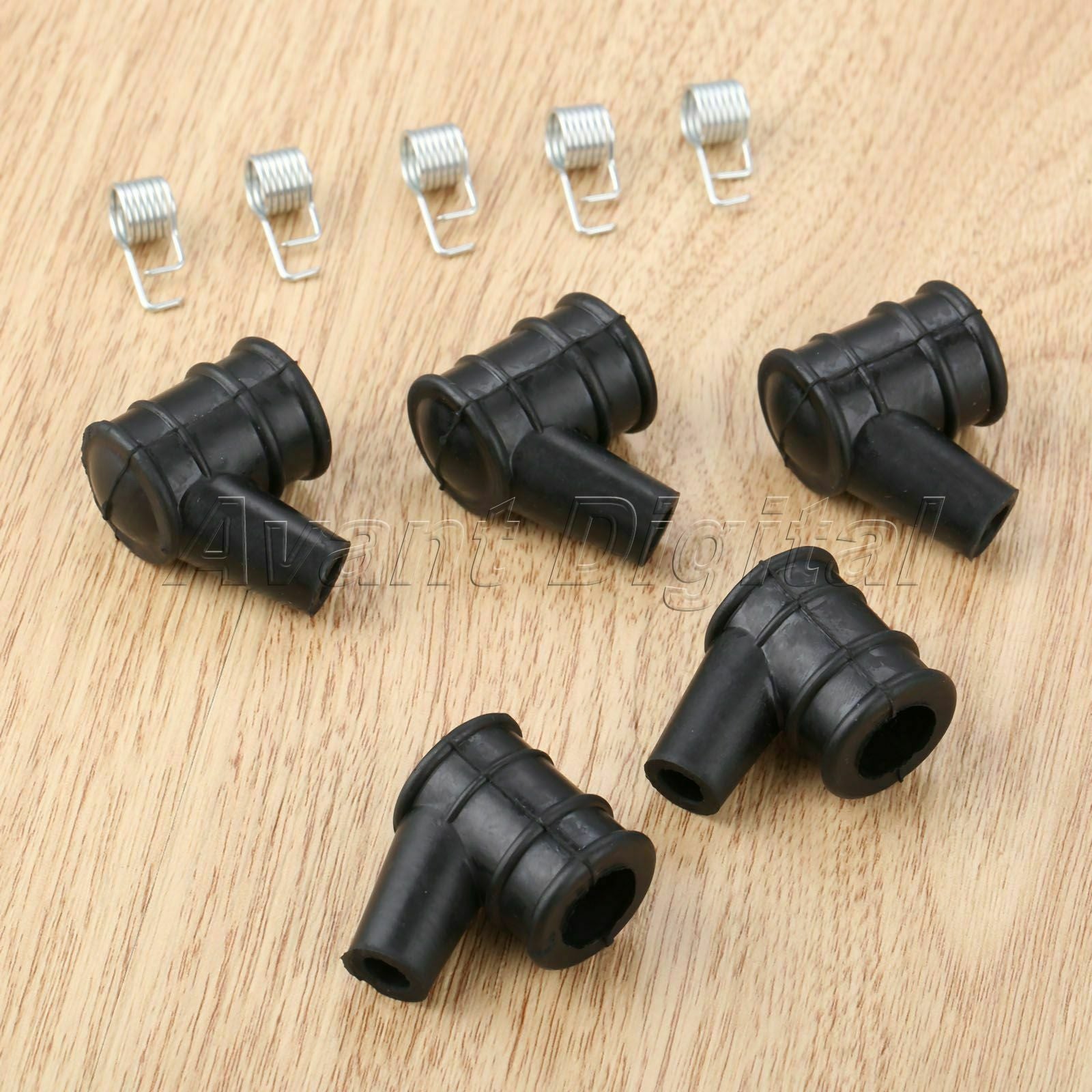5set Ignition Coil Cap & Spring For 4500 5200 5800 2 Stroke Chainsaw Spare Parts
