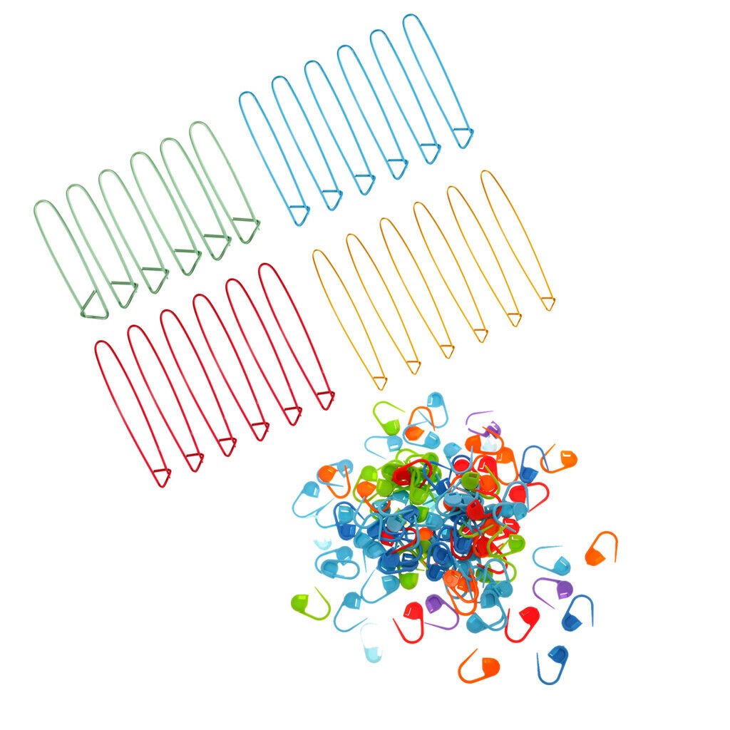 124Pcs Stitch Pins Knitting Pins Crochet Clips Markers