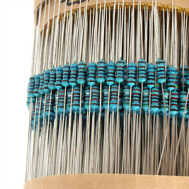3120pcs 156 Values 1 ohm - 10M ohm 1/4W 1% Metal Film Resistors Assortment Kits