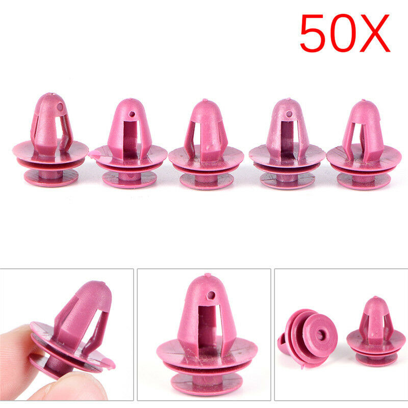 50X Door Trim & Garnish Panel Retainer Clip Natural Nylon Faste.l8