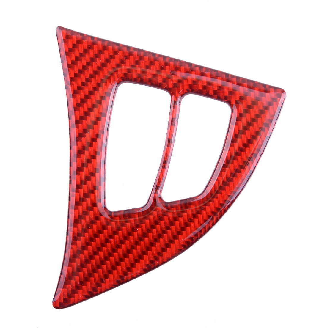 2x Carbon Fiber Steering Wheel Switch Button Trim Cover Fit For BMW X5 E70 08-13