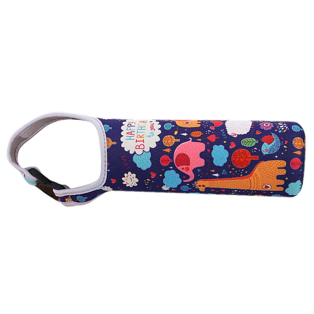 2 Pieces Neoprene Multicolor Vacuum Flask Insulated Cup Bag Holder Carrier