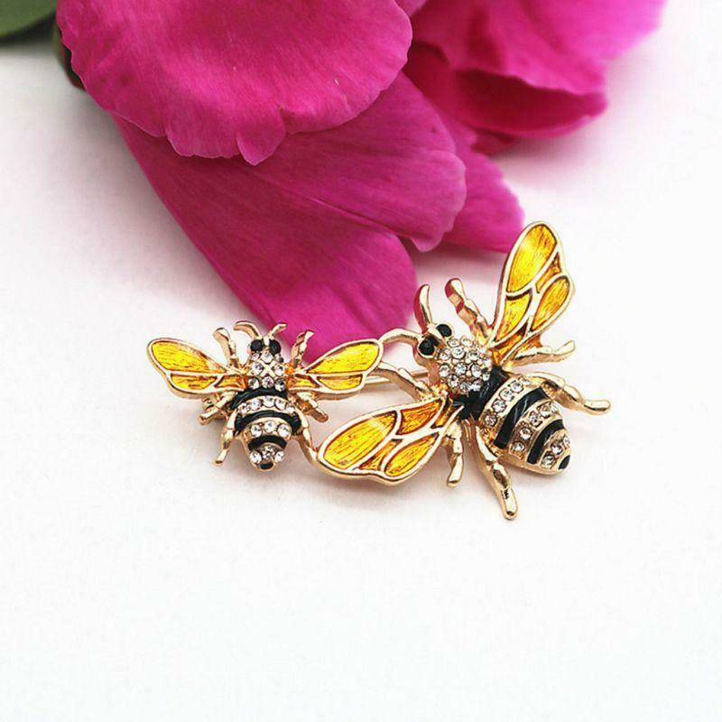Bee Brooch Enamel Corsage Decoration Jewelry Exquisite Luxury Insect Pins Badge
