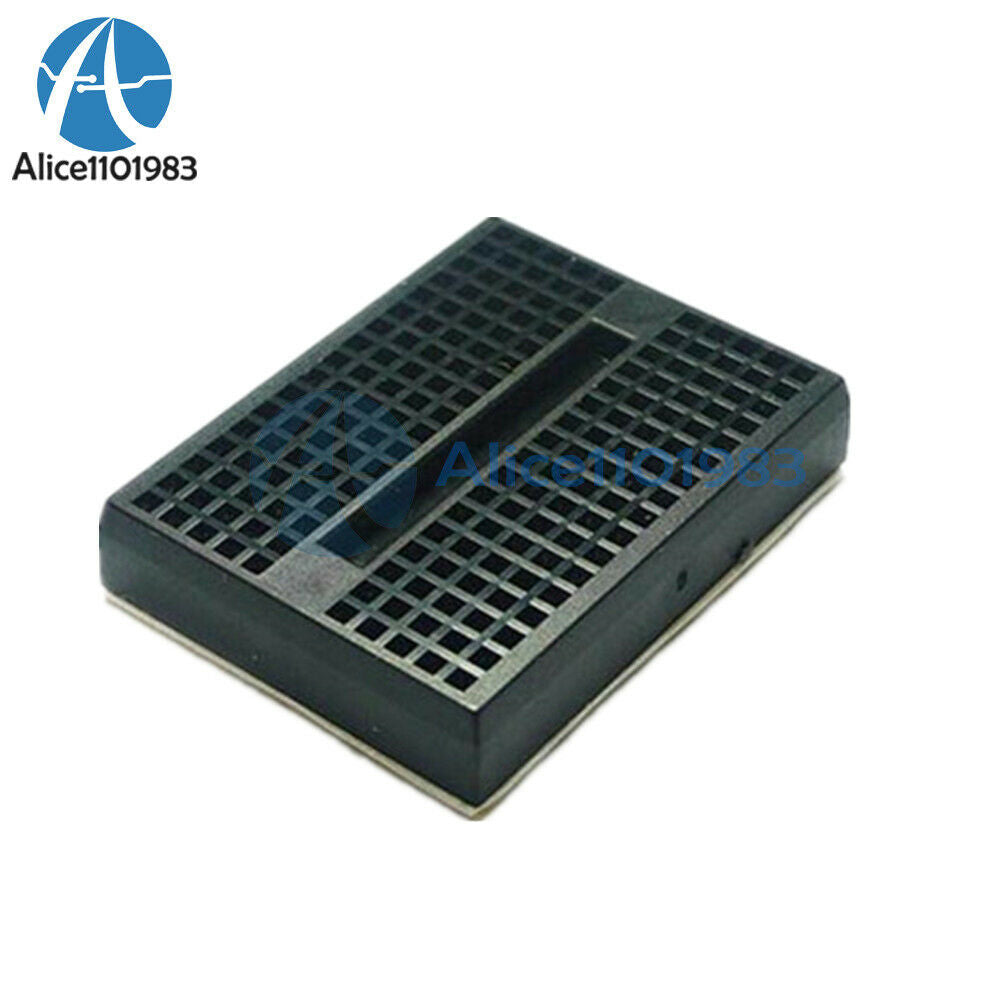 2PCS Mini Black Solderless Prototype Breadboard 170 Tie-points F Arduino Shield