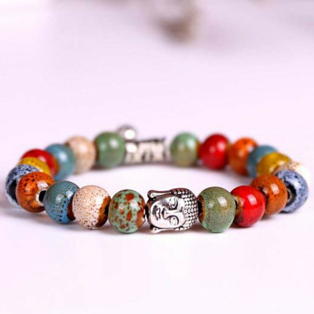 100Pcs Ceramic Loose Beads for DIY Bracelets Charms Jewelry Findings Color 7