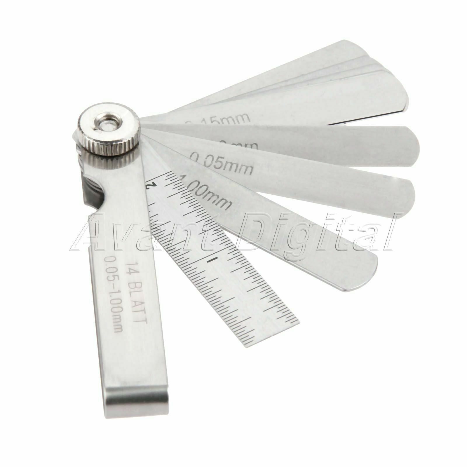 14 Blades 0.5mm-1mm Metric Feeler Gauge Check Iespection Measure Hand Tools New