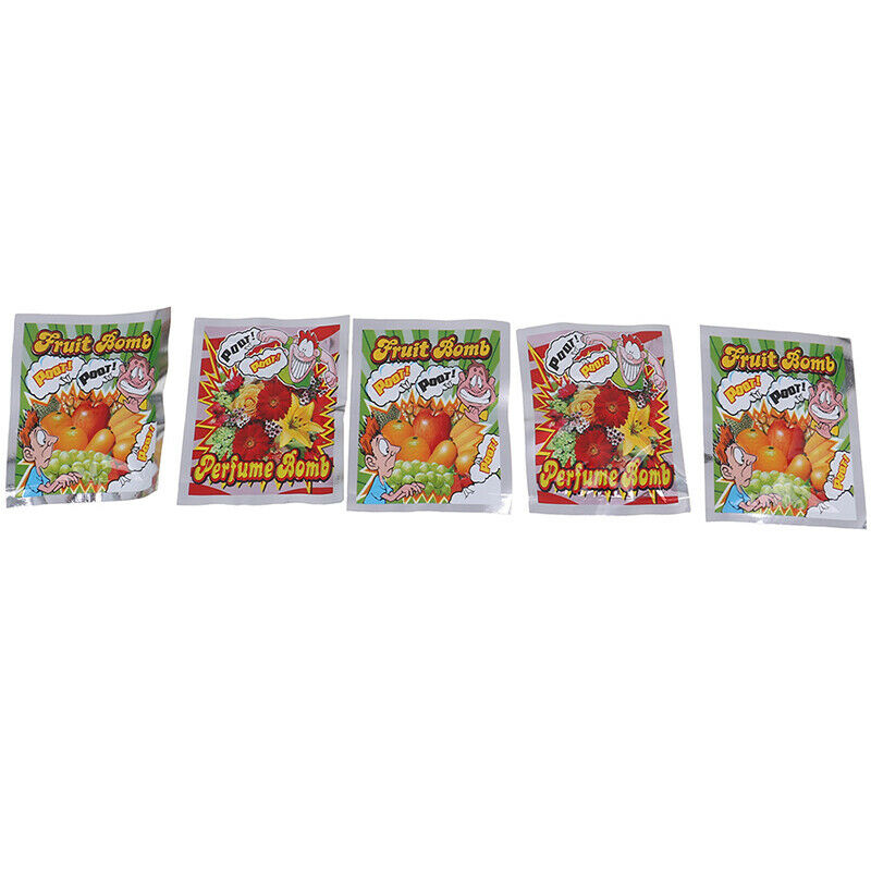 5pcs Funny Fart Bomb Bags flower Bomb Smelly Gags Practical Jokes Fool .DD