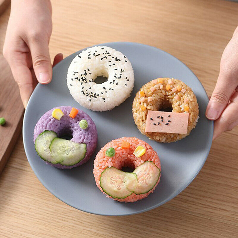 1pc Creative Sushi Donut Shape Maker Rice Ball Mold Home DIY Non-Stick Ri.l8