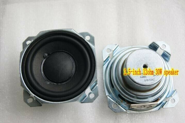 2pcs 2.5"inch Mid bass speaker Loudspeaker 12 ohm 30 watt 25MM voice coil