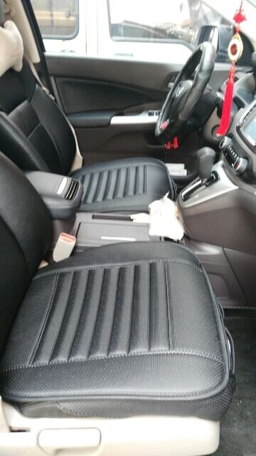 Useful Bamboo Charcoal Seatpad PU Leather Car Office Chairs Seat Surround Cover