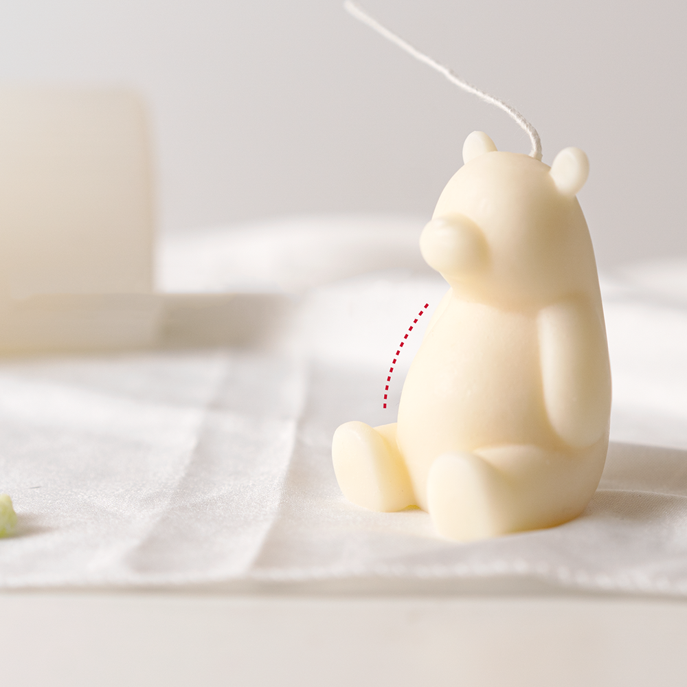 Bear Silicone Candle Mould Soy Wax Aromatherapy Plaster Soap Handmade Home Decor