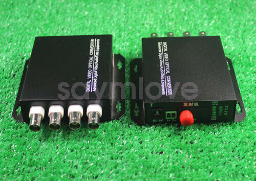 4CH Video Digital Optical Transmitter and Receiver Fiber Media Converter