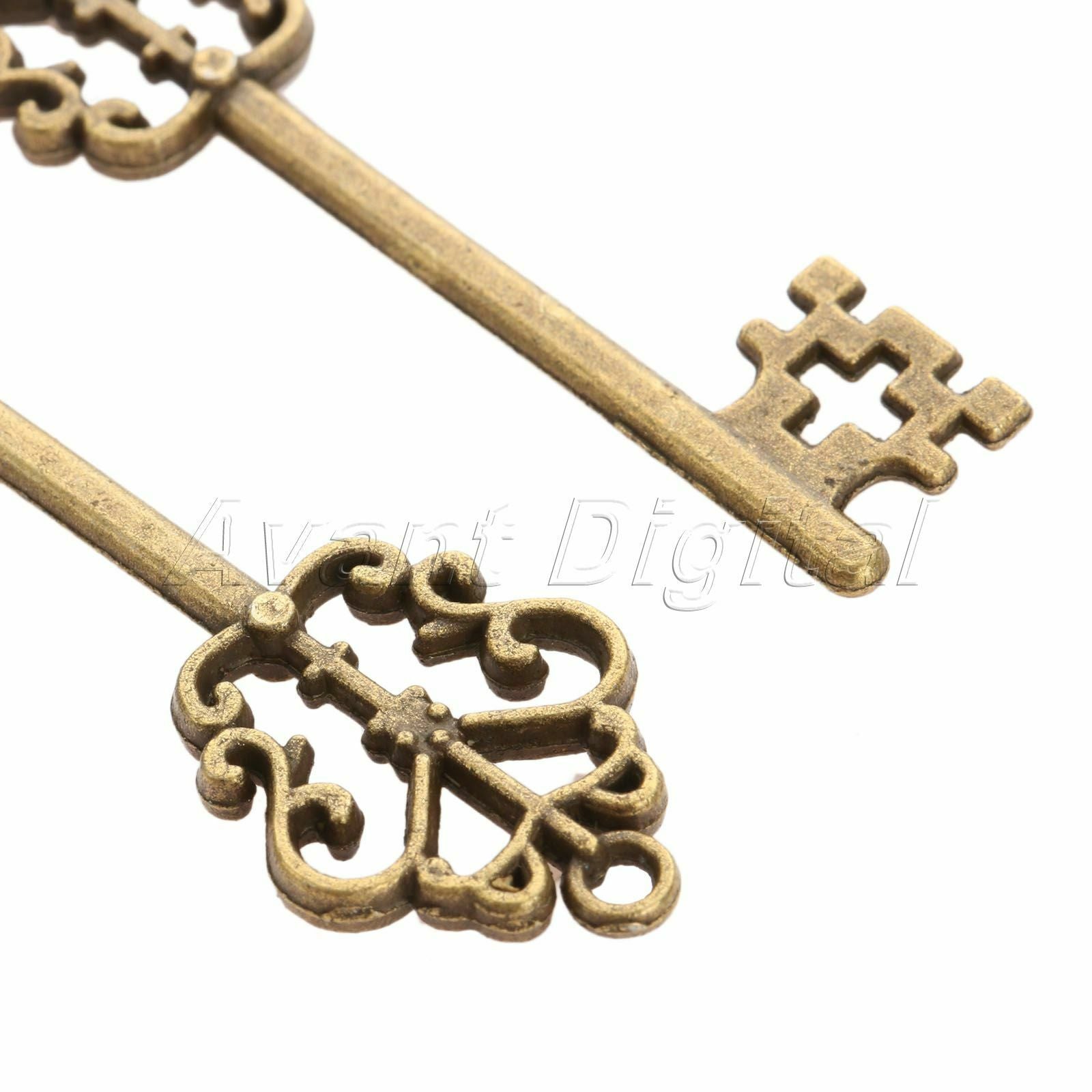 Stylish Skeleton Key Charms Pendant Findings Wedding Gift Jewelry Making 57*17mm