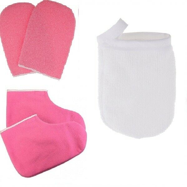 Paraffin Wax Bath Terry Cloth Glove Booties, Wax Skin Care