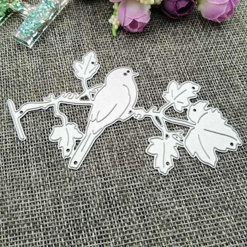 Leaf Bird Metal Cutting Dies Stencil DIY Scrapbooking Album Paper Card Template