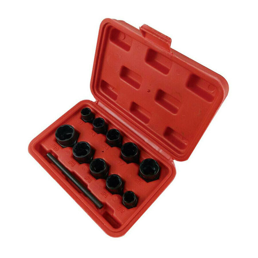 Bolt And Nut Extractor Metric Locking Wheel Nuts Safe Removal Tool Set 13PCS
