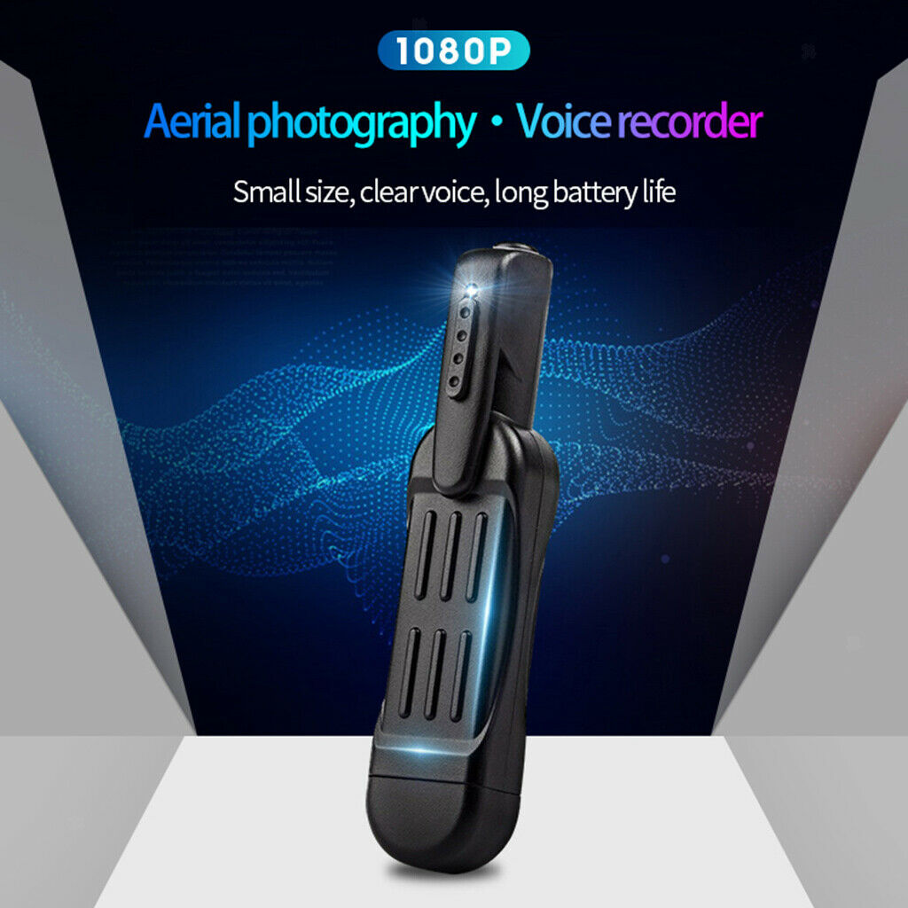 1080P HD Body Personal Police Security Camera Mini Portable & 130° Wide Angle