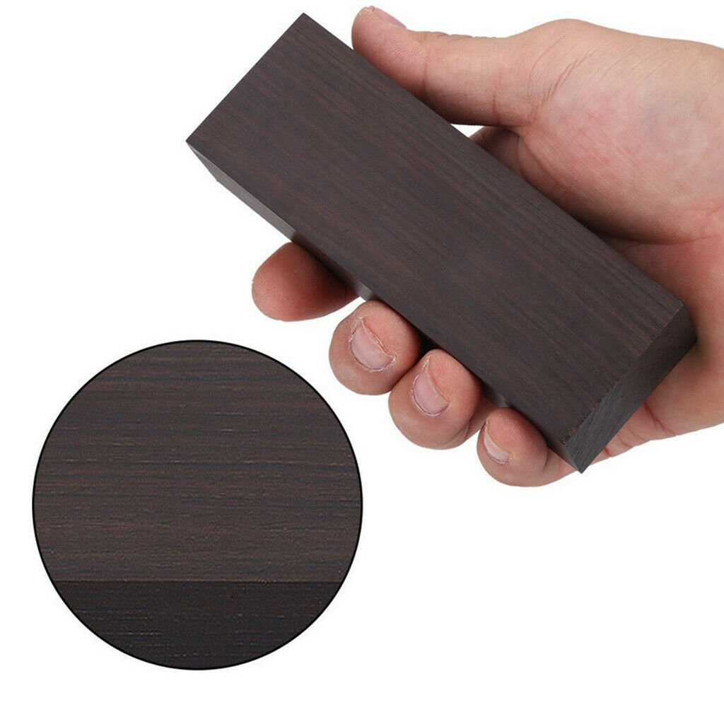 Black Ebony Wood Lumber Blank DIY Material Handle Block Craft Hobby Tool