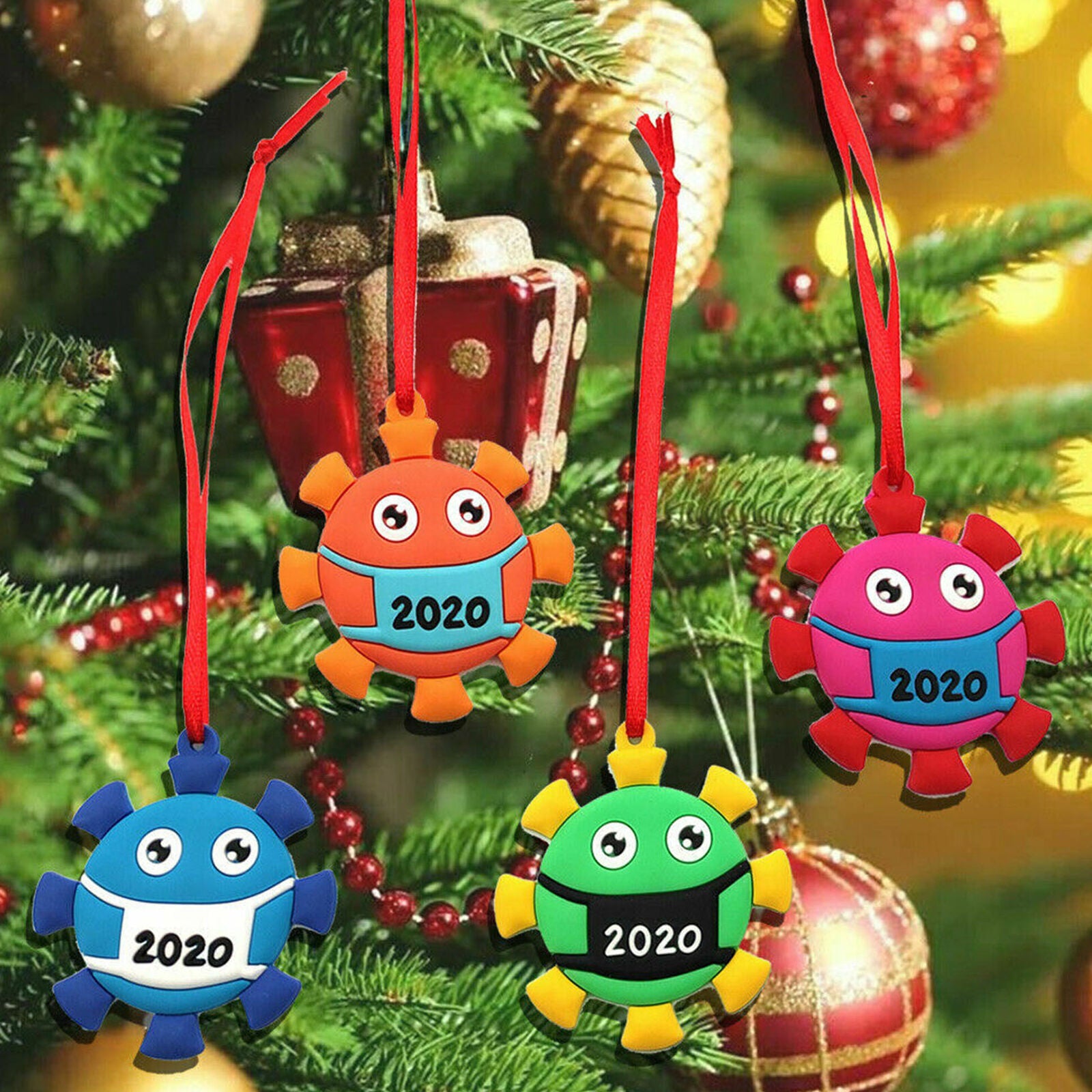Christmas Tree Ornament 2020Covid Quarantine Family Xmas Lockdown Decoration