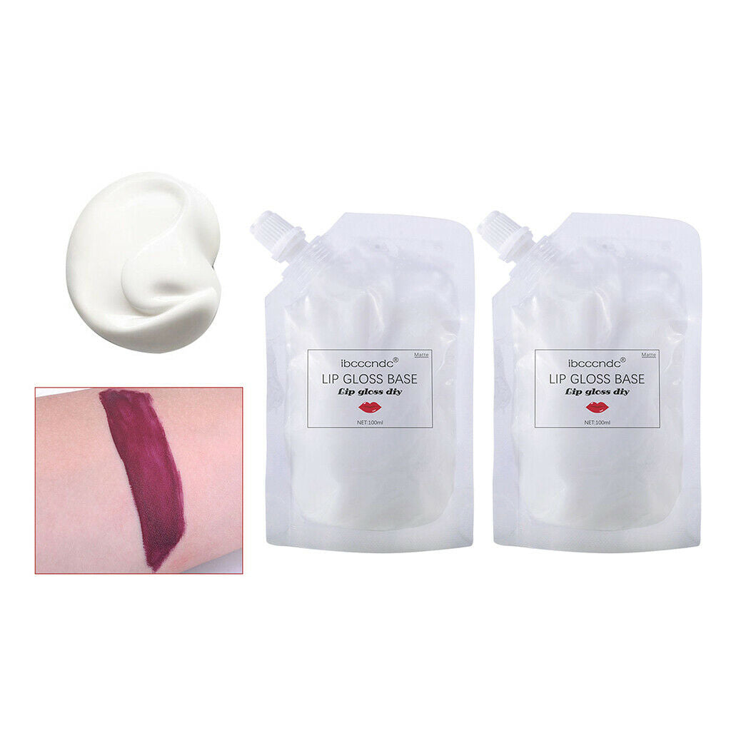2 Pieces White Moisturizing Lip Gloss Lip Tint Making Base Essence Oil Handmade