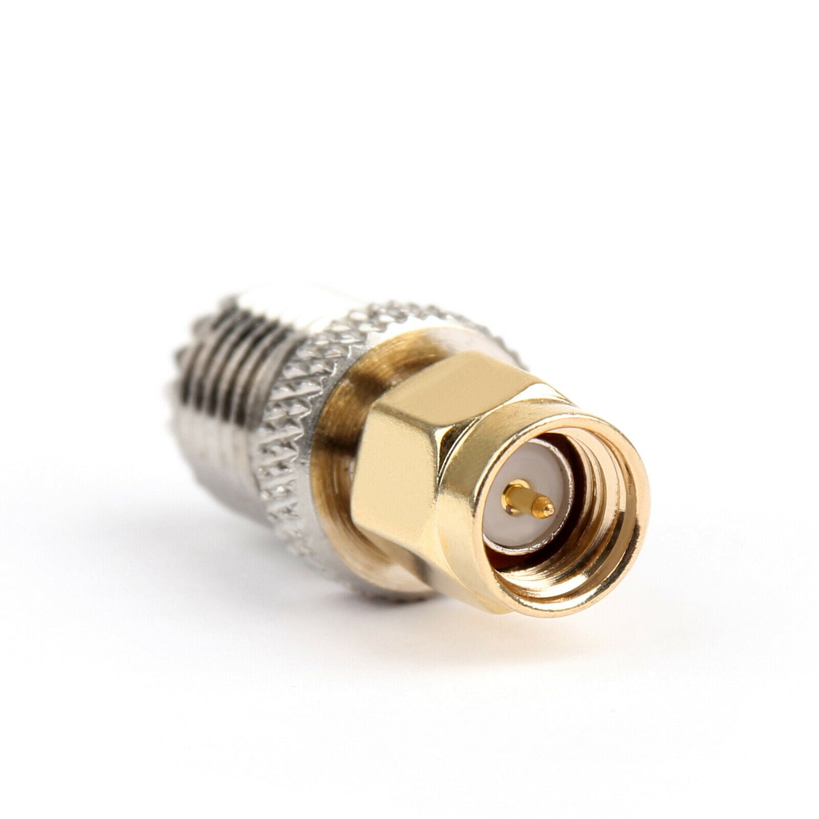 10Pcs SMA Male Plug To Mini UHF Female Jack Plug Straight RF Coaxial Adapter CA