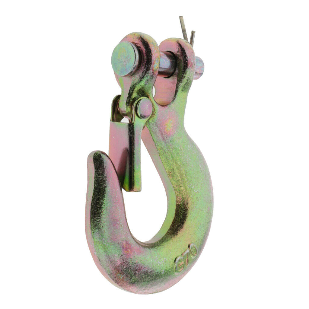 1 lot 1/4" Winch Hook Heavy Duty Chain Hook Slip Hook Zinc Plated Alloy